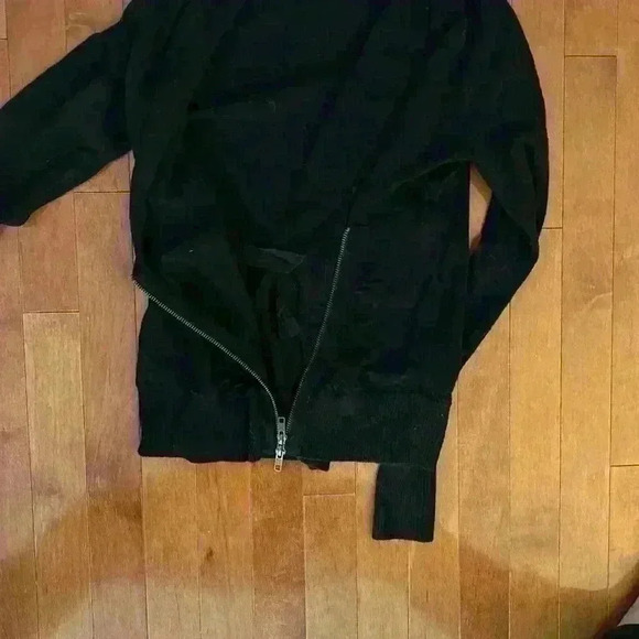 J Crew Black Asymmetrical Zipper Sweater - Picture 5 of 5
